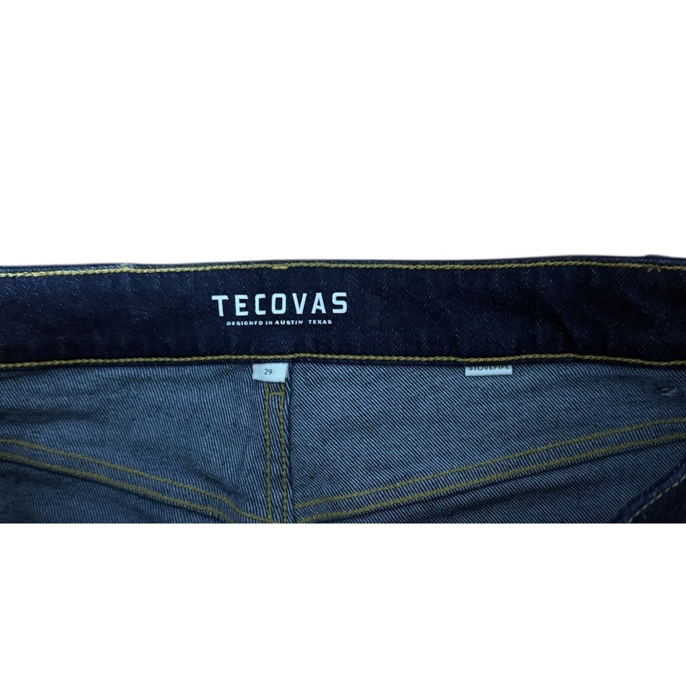 Tecovas Jeans Womens Size 29 Stovepipe Western Goods Dark Wash Blue Denim Pant - Picture 2 of 5